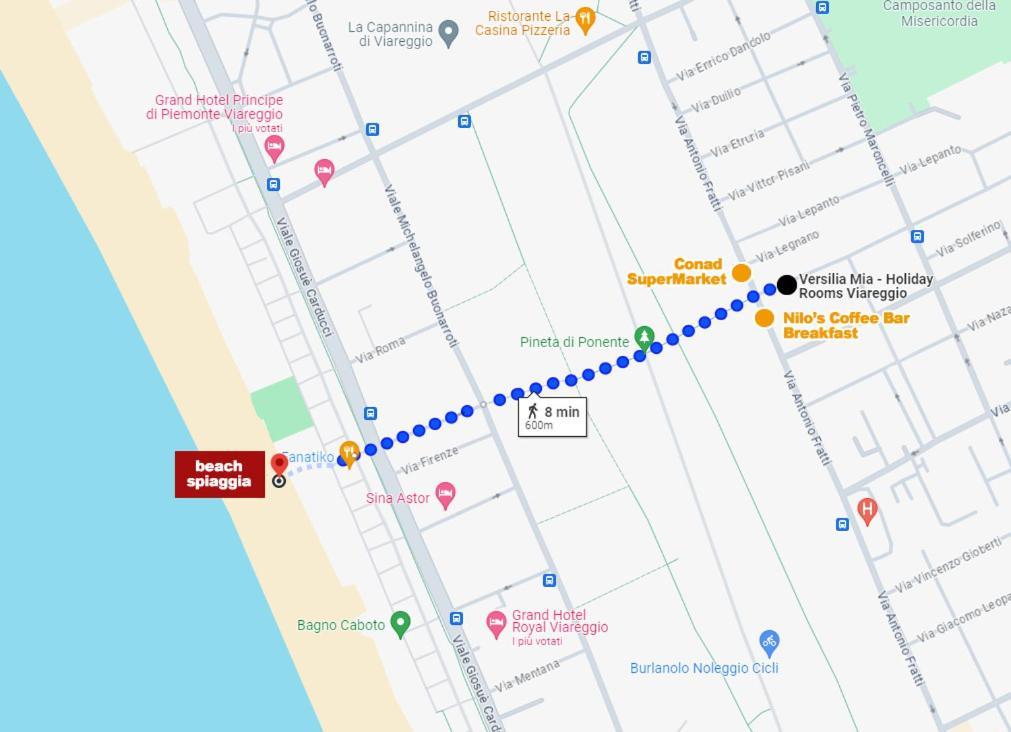 Versilia Mia - Beach At 8Min By Walk! New Rooms! Air Condition! Viareggio Luaran gambar